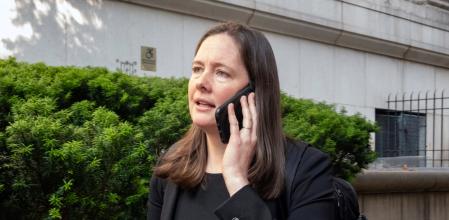 FILE - Assistant U.S. Attorney Maurene Comey is outside court during the Sean 